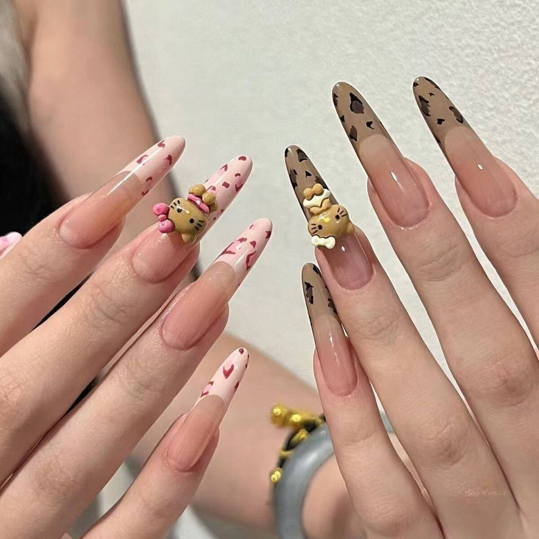 Decorative Press-On Nail Design Set Bowlift