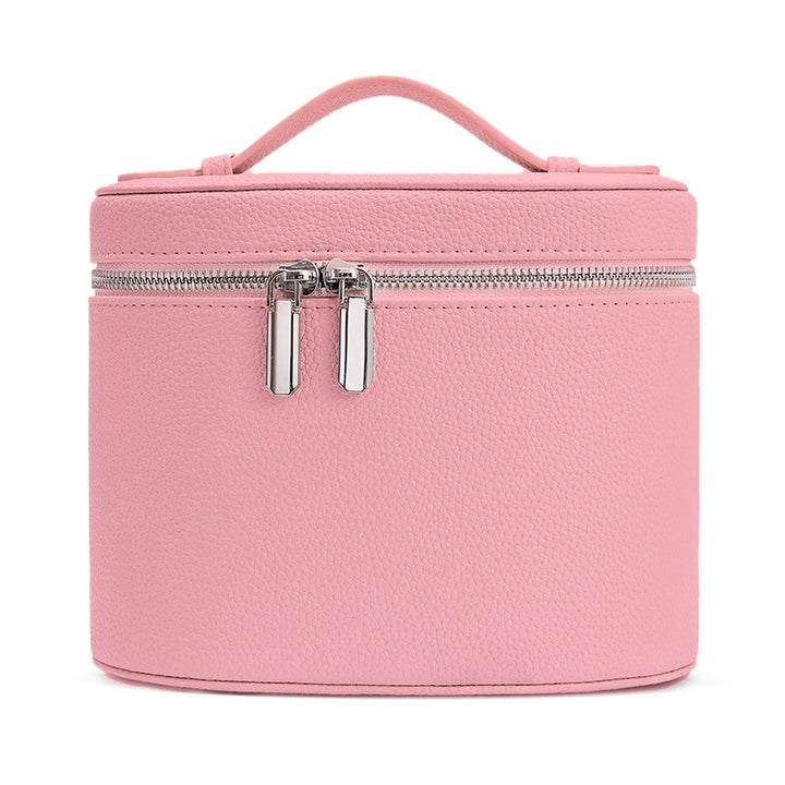 Cosmetic storage bag with elegant design and sturdy carrying handle Bowlift