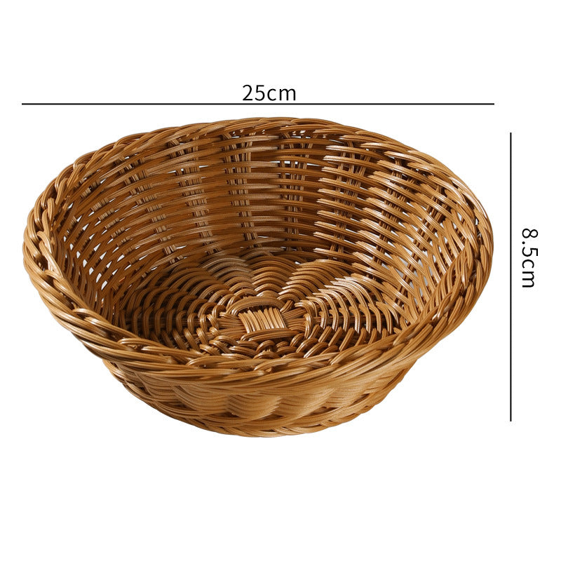 Handcrafted Round Wicker Serving Bowl Bowlift