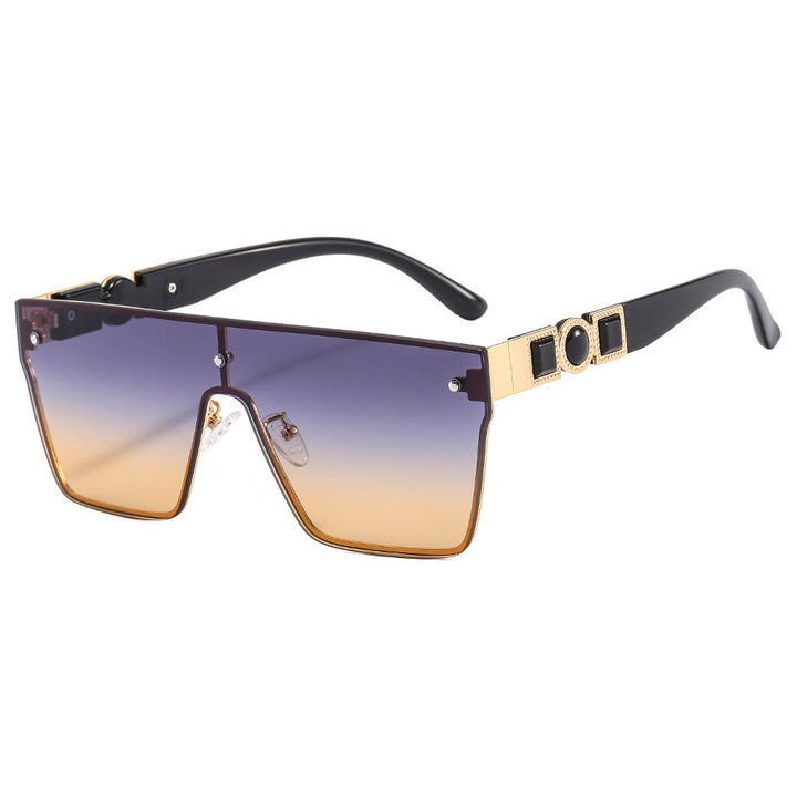 Women's oversized transparent sunglasses with fashionable frame Bowlift