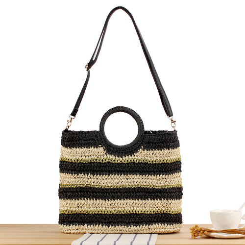 Fashionable basket bag with innovative round handle Bowlift