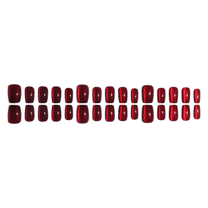 Glossy Long Square Press-On Nails Bowlift