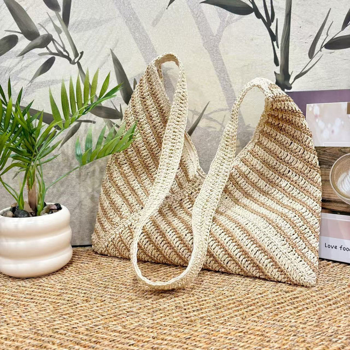 Handbag with Modern V-Design Bowlift