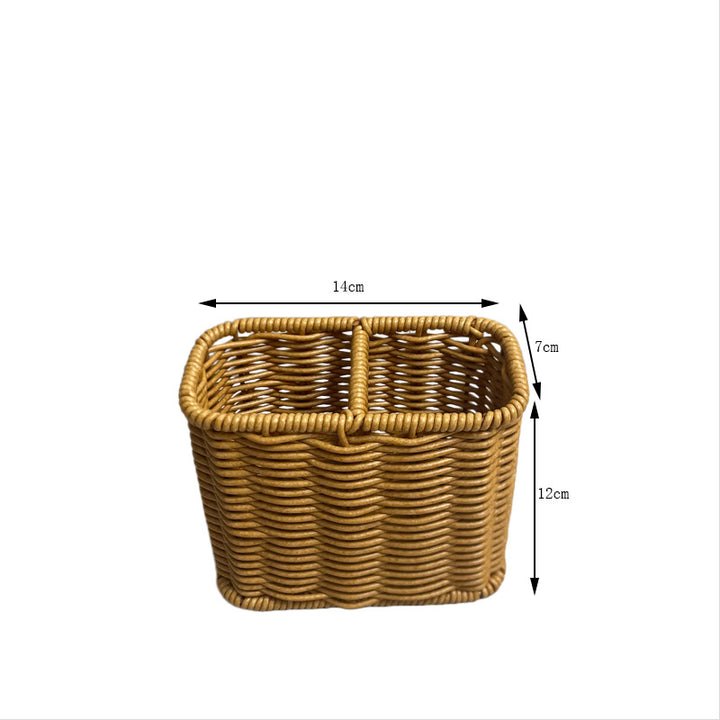Stylish Rectangular Woven Storage Organizer Bowlift