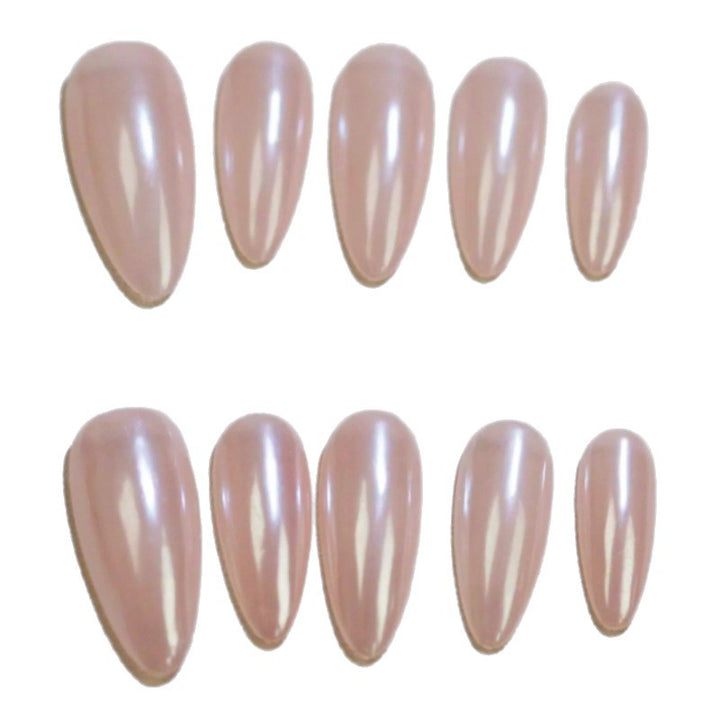 Glossy Pointed Press-On Nail Tips Bowlift