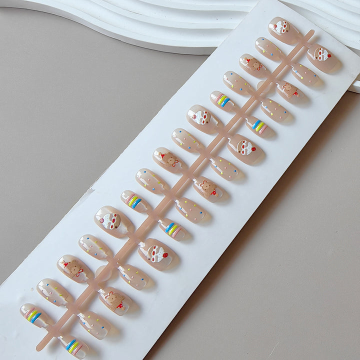 Creative Art Nail Design with Colorful Animal Design Bowlift