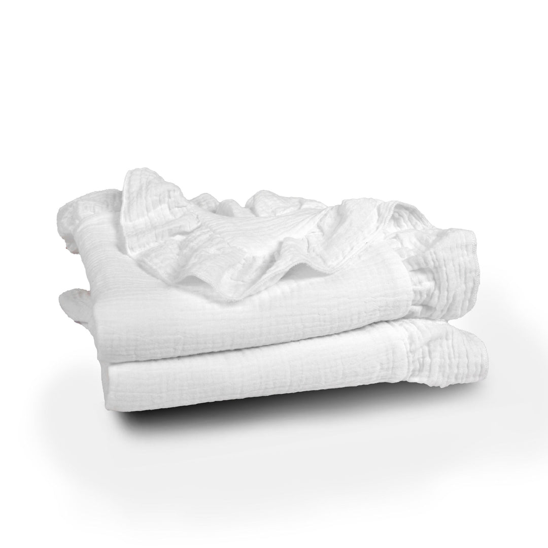 Soft Muslin Blanket with Ruffled Edges Bowlift