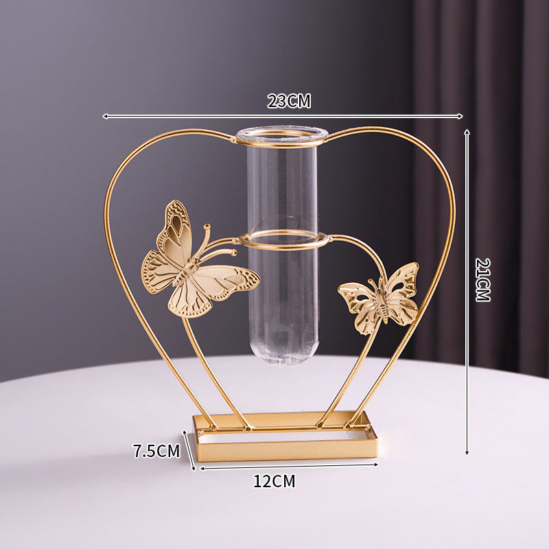 Decorative Butterfly Glass Test Tube Vase Holder