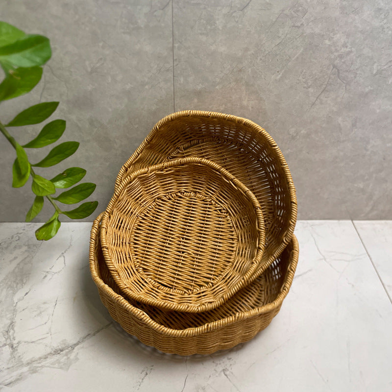 Decorative Woven Serving Basket Bowlift