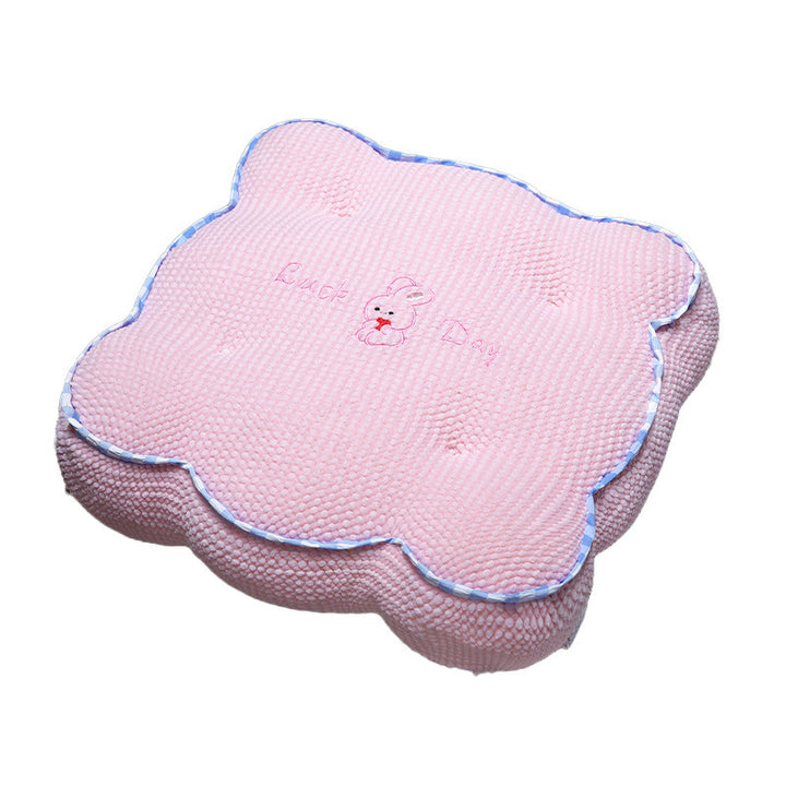 Plush seat cushion with flower pattern Bowlift