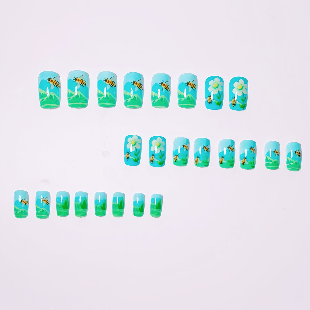 Nature-Inspired 3D Nail Art Bowlift