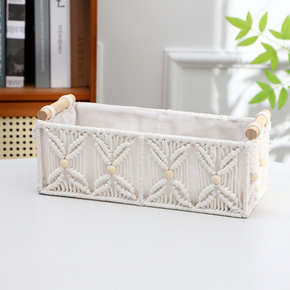 Decorative Macrame Storage Basket Bowlift