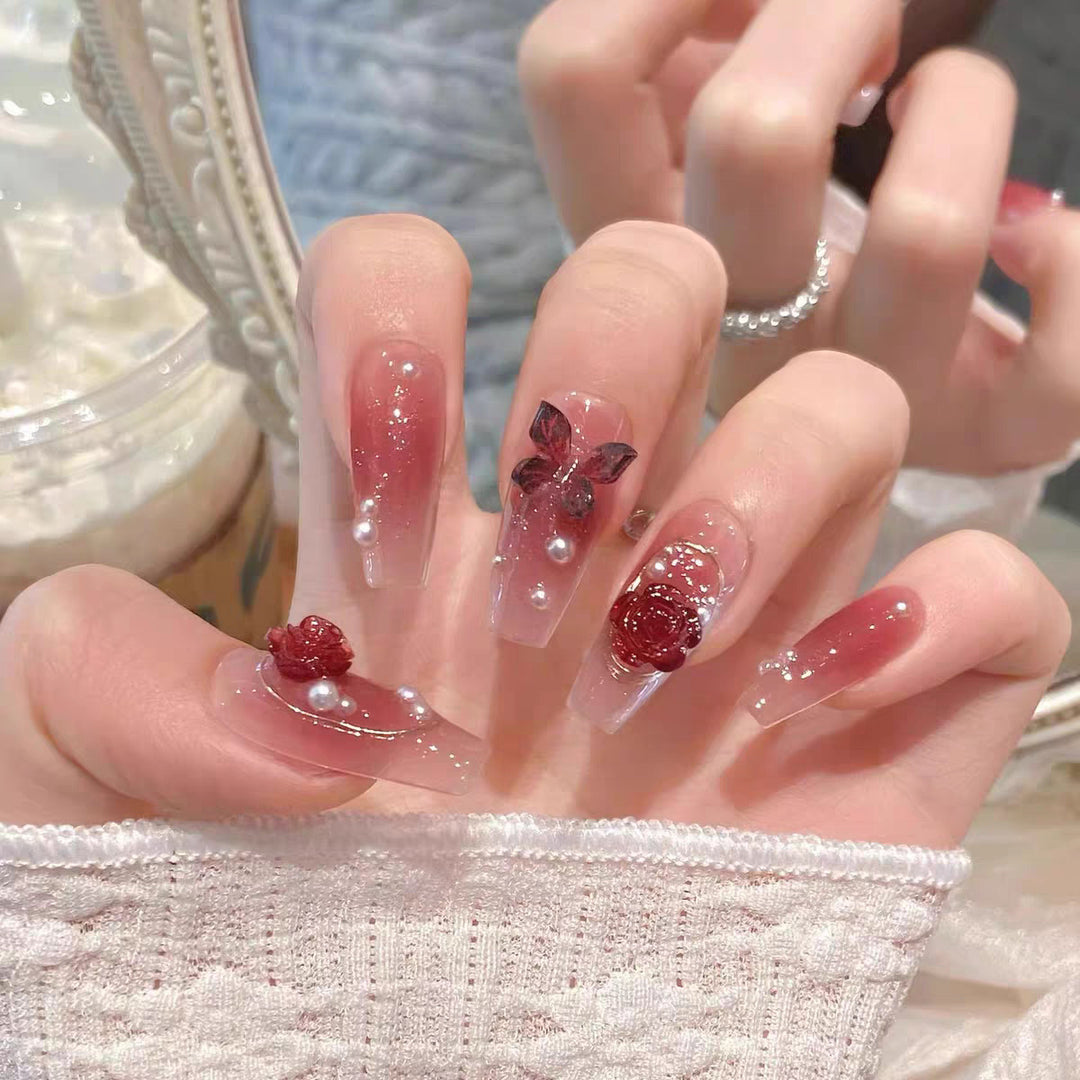Decorative Press-On Nail Art Set Bowlift