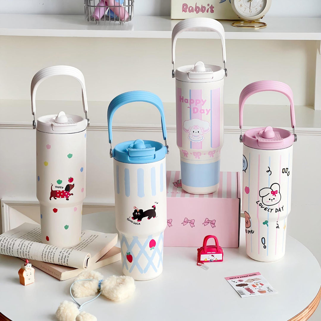 Women's sweet and playful insulated bottle Bowlift