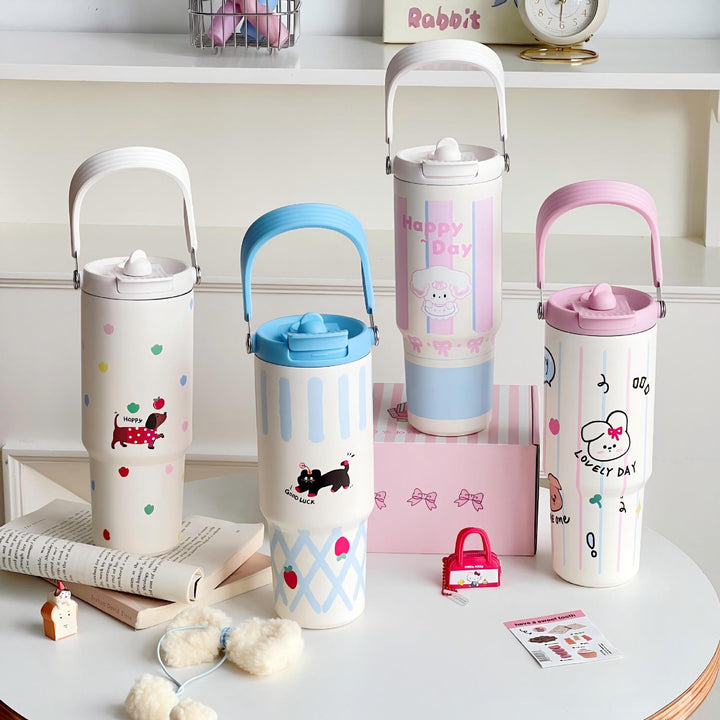 Women's sweet and playful insulated bottle Bowlift