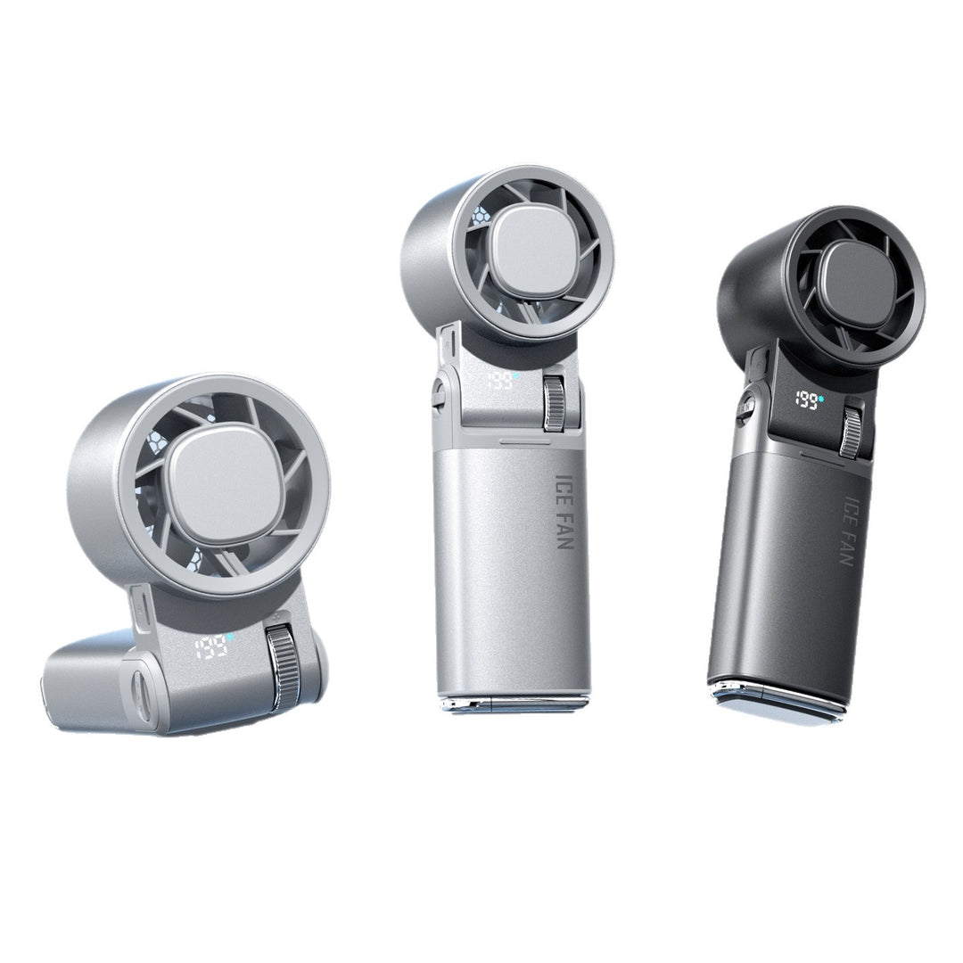 Unisex nan portable rechargeable wearable neck and handheld cooling fan with detachable magnetic dual heads and adjustable tilt Bowlift
