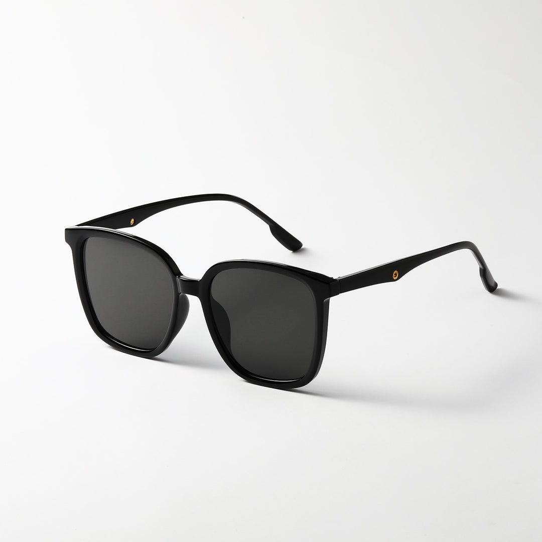 Women's stylish square sunglasses with clear frame and polarized lenses Bowlift