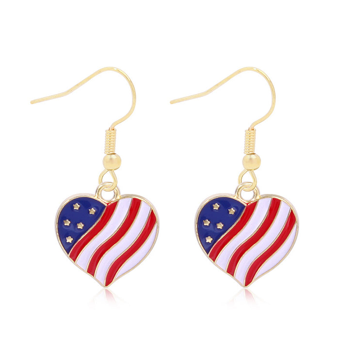 Women's long multi-layer star drop earrings with crystal embellishments and rhodium-plated alloy Bowlift