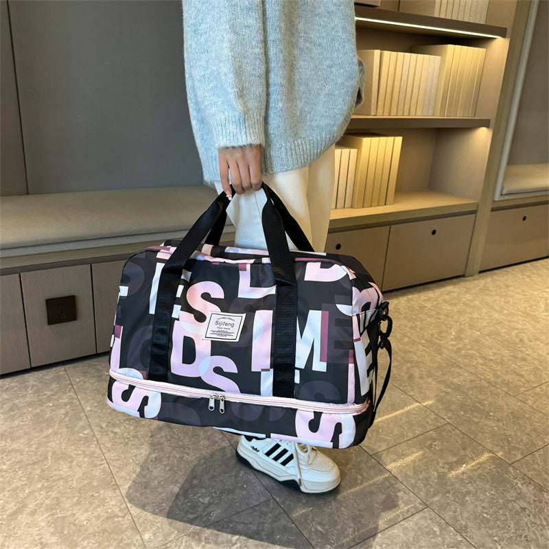 Stylish Sports Travel Duffle Bag with Multiple Compartments Bowlift