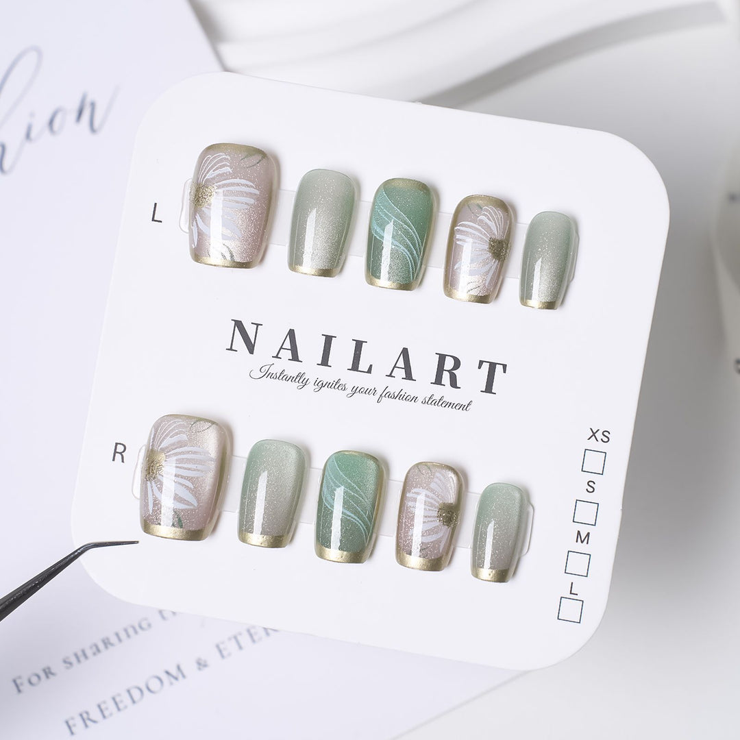 Creative Thematic Press-On Nail Set Bowlift