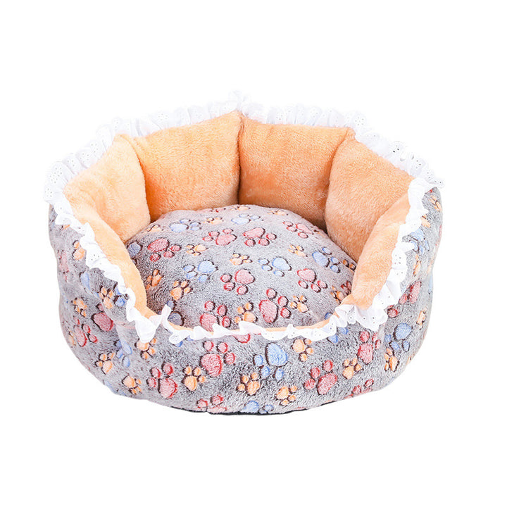 Women's Cozy Pet Bed with Decorative Edge Bowlift