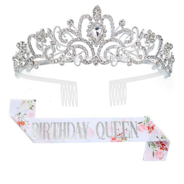 Women's Festive Crown with Elegant Sash Bowlift