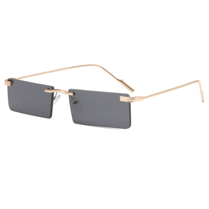 Women's Fashion Rectangular Sunglasses with Elegant Metal Frame Bowlift