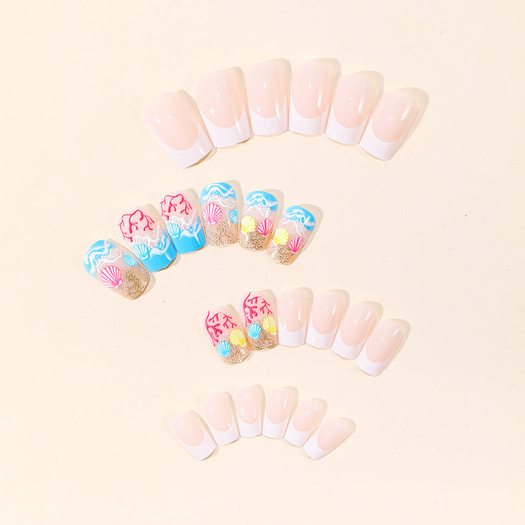 Ocean-Themed 3D Nail Art Extensions Bowlift