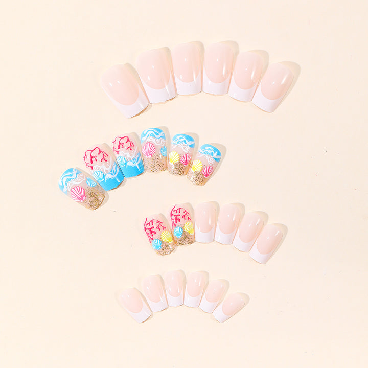 Ocean-Themed 3D Nail Art Extensions Bowlift