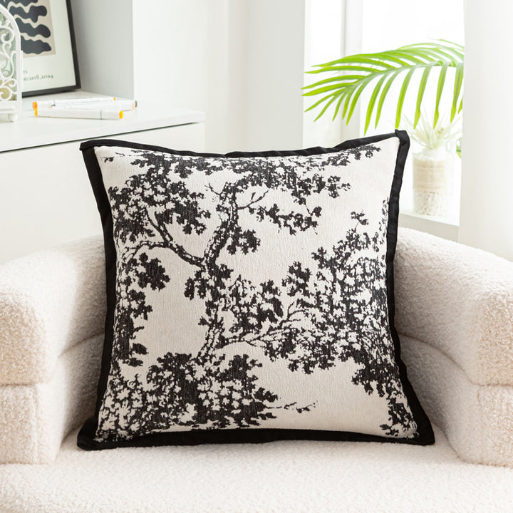 Embroidered Flower Pillow