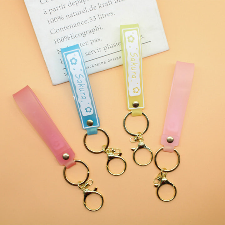 Unisex keychain with floral design Bowlift