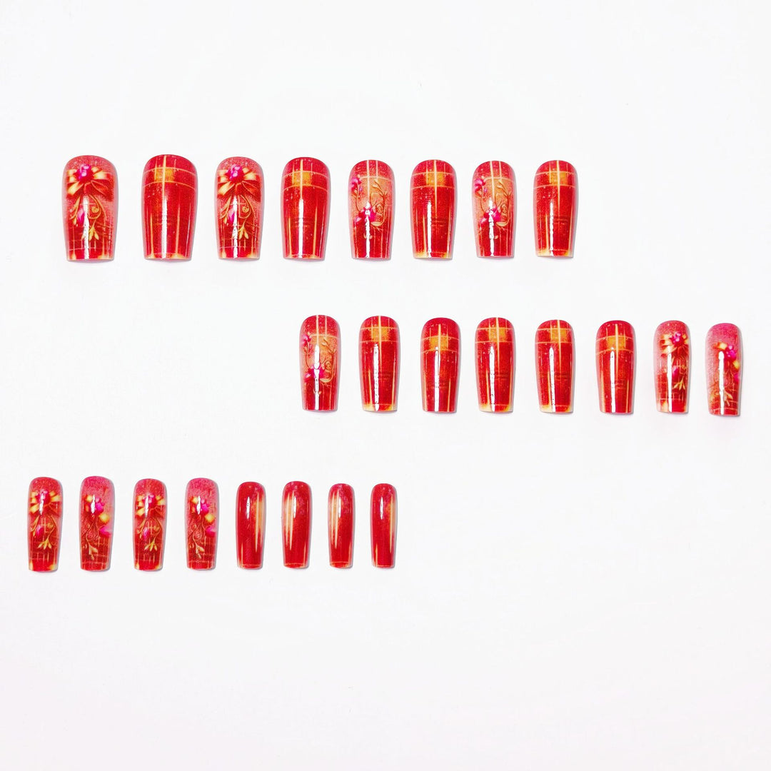 Artistic Floral Nail Art Design Bowlift