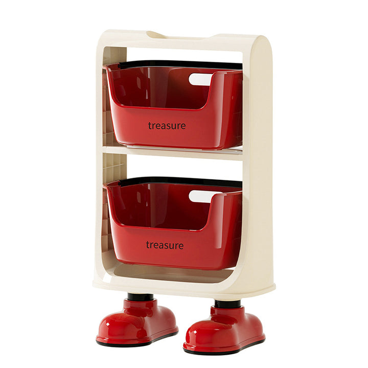 Multi-Tier Storage Organizer with Baskets Bowlift