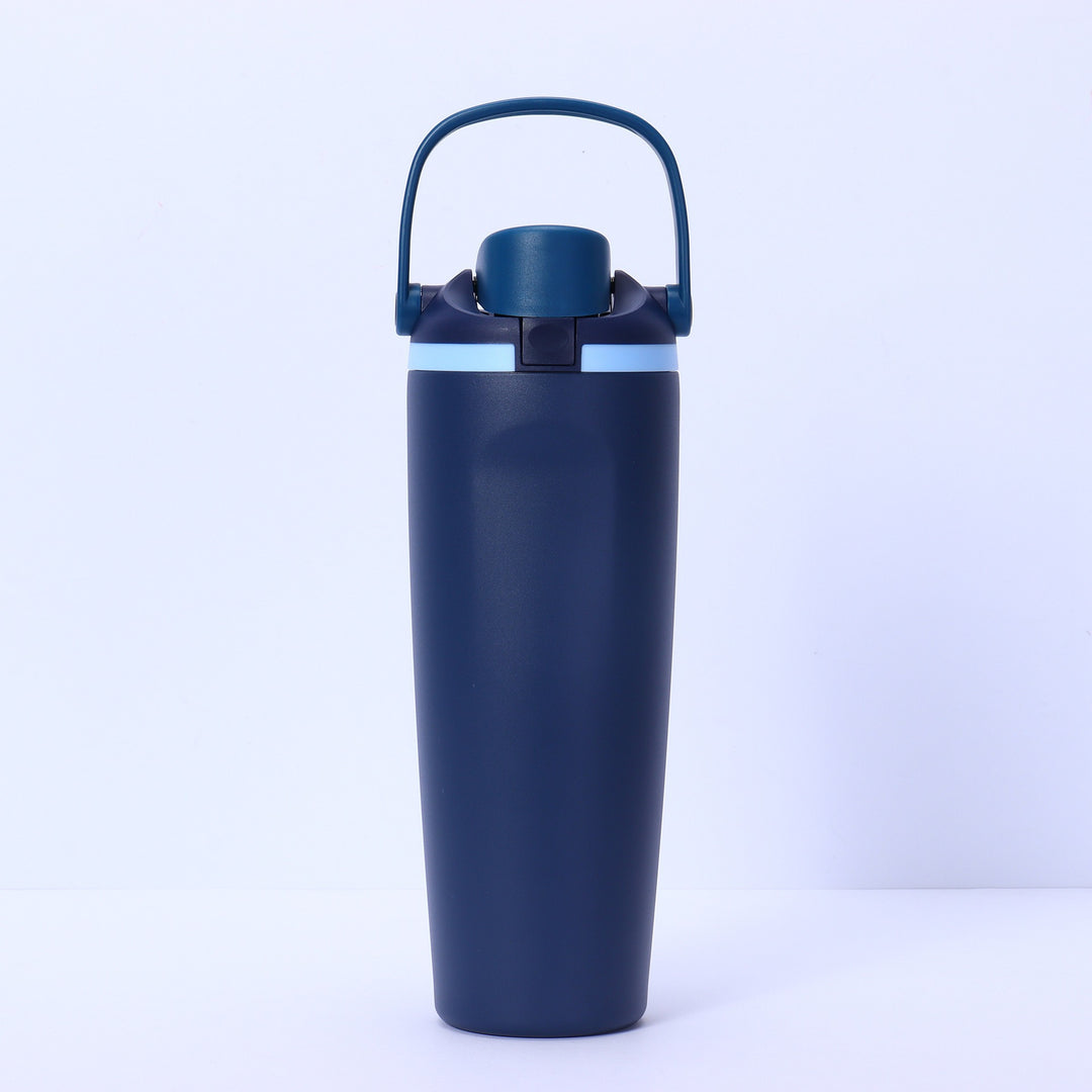 Women's insulated drinking bottle with ergonomic carry handle Bowlift