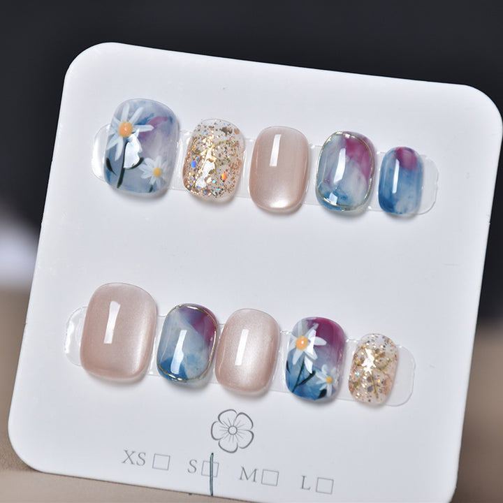 Decorative Animal Print Press-On Nail Set Bowlift