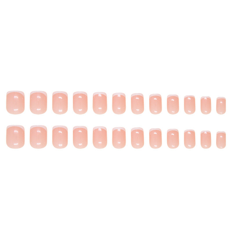 Artificial nail set with elegant French finish Bowlift