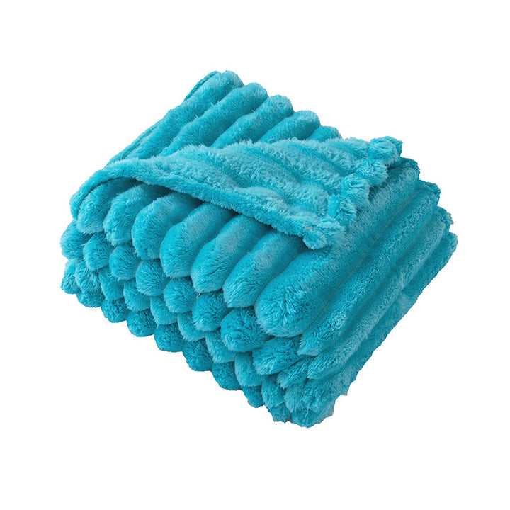 Women's Fluffy Blanket with Textured Design Bowlift