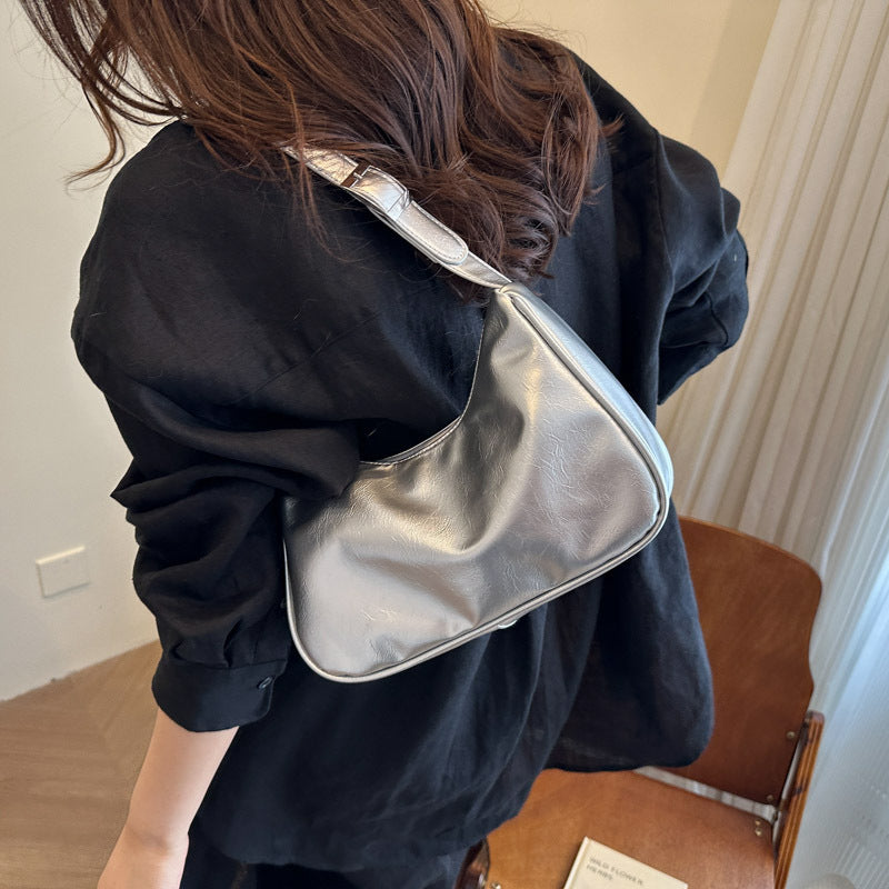 Vintage-Inspired Soft Patent Leather Handbag Bowlift