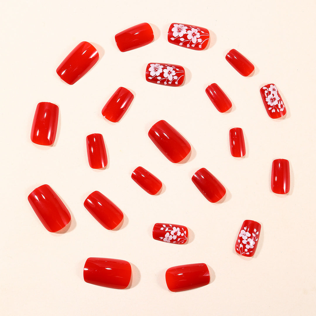 Floral Acrylic Nail Art Extensions Bowlift 1789713260