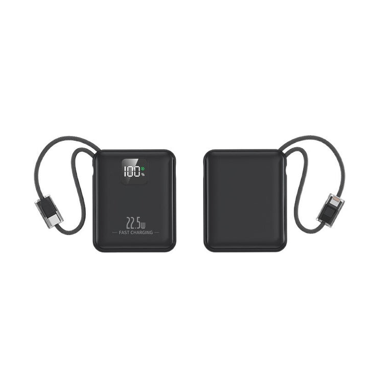 Slim power bank with integrated fast charging port and digital battery level indicator Bowlift