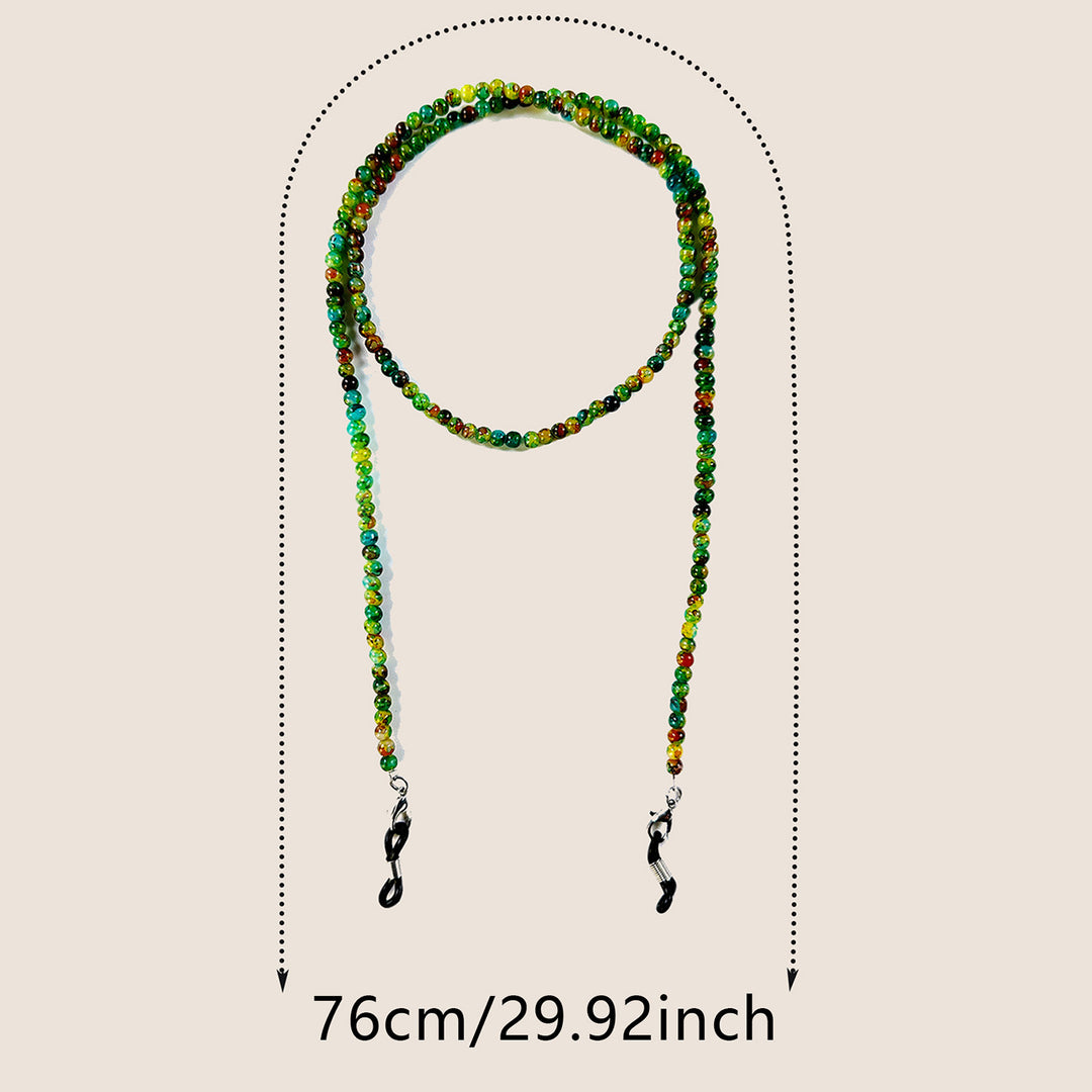Natural Amethyst Beaded Eyewear Chain Bowlift