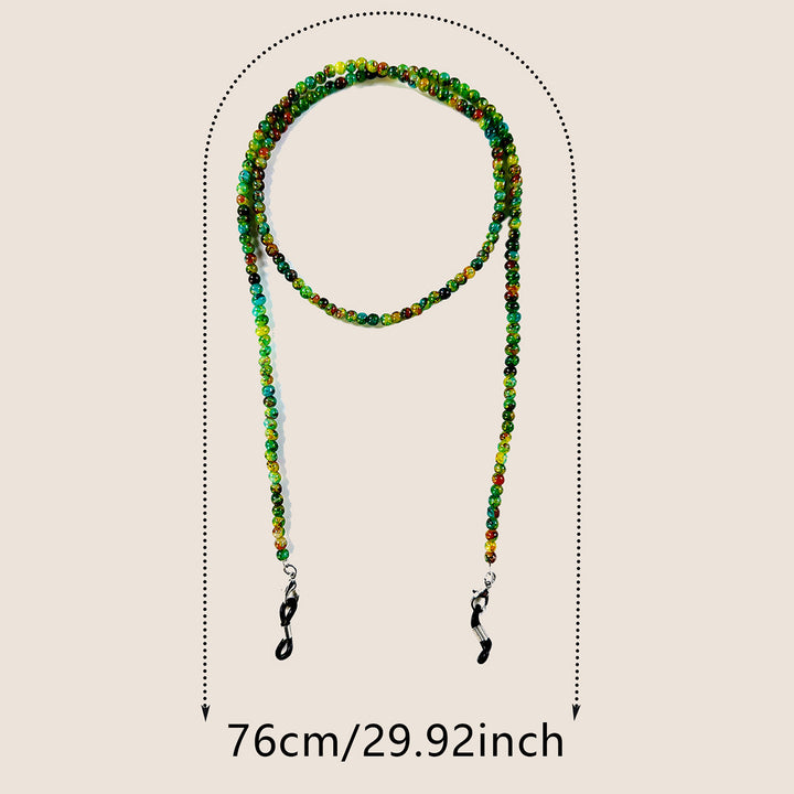 Natural Amethyst Beaded Eyewear Chain Bowlift