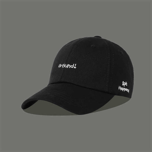 Women's Motivational Text Embroidered Cap Bowlift