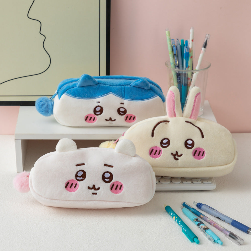 Plush Bunny-Shaped Pencil Case Bowlift
