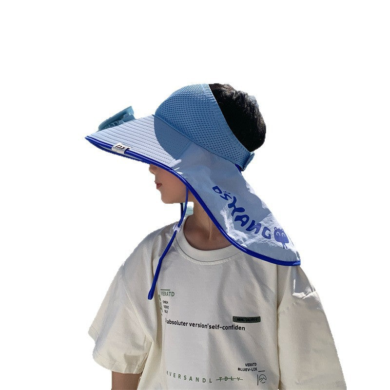 Ssun hat with solar mini fan, UV protection and wide neck protection Bowlift