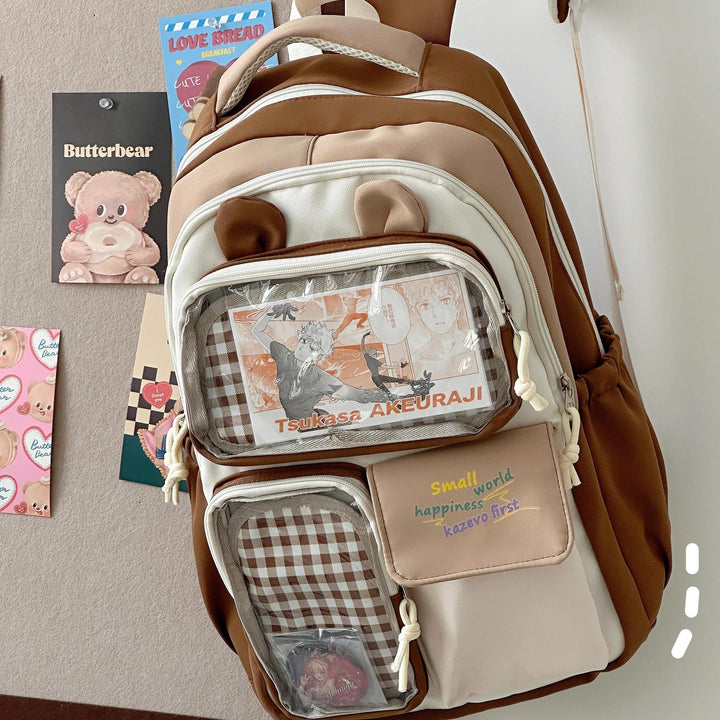 Cute Character-Themed Backpack Bowlift