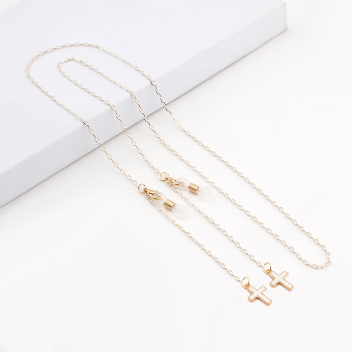 Elegant Geometric Eyewear Chain Bowlift