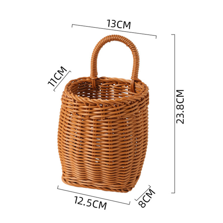 Women's Handwoven Basket with Practical Carry Handle Bowlift