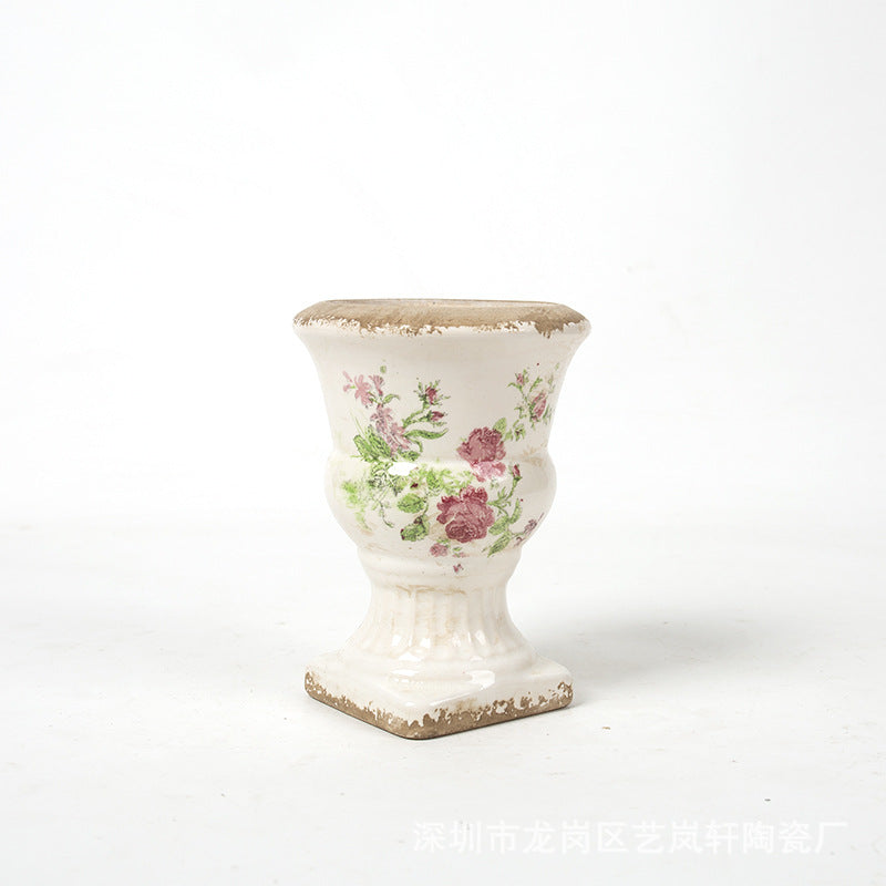 Floral Ceramic Planter Bowlift