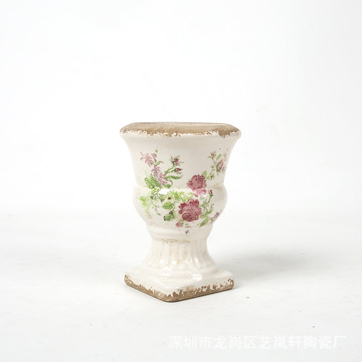 Floral Ceramic Planter Bowlift